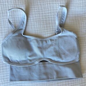 Aerie Women's Light Blue Cutout Sports Bra
